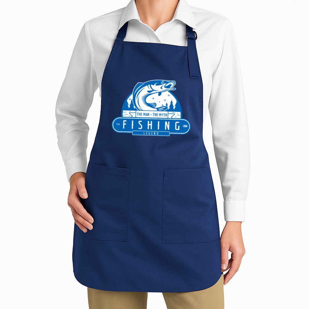 The Man The Myth The Fishing Legend Apron