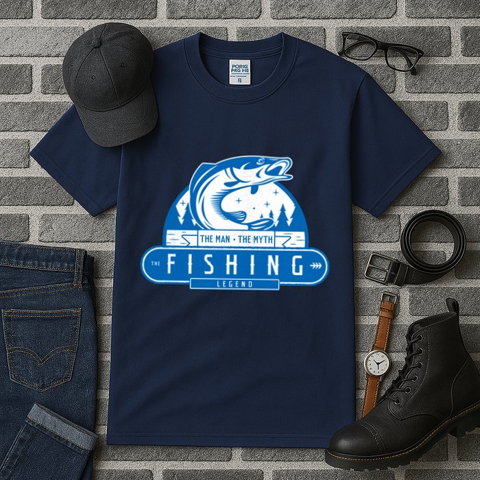 The Man The Myth The Fishing Legend Tall T-Shirt