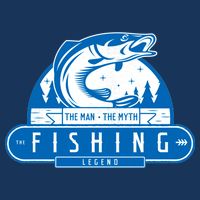 The Man The Myth The Fishing Legend Bucket Hat