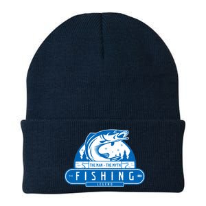 The Man The Myth The Fishing Legend Knit Cap Winter Beanie