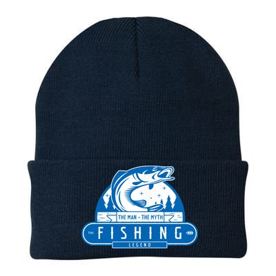 The Man The Myth The Fishing Legend Knit Cap Winter Beanie