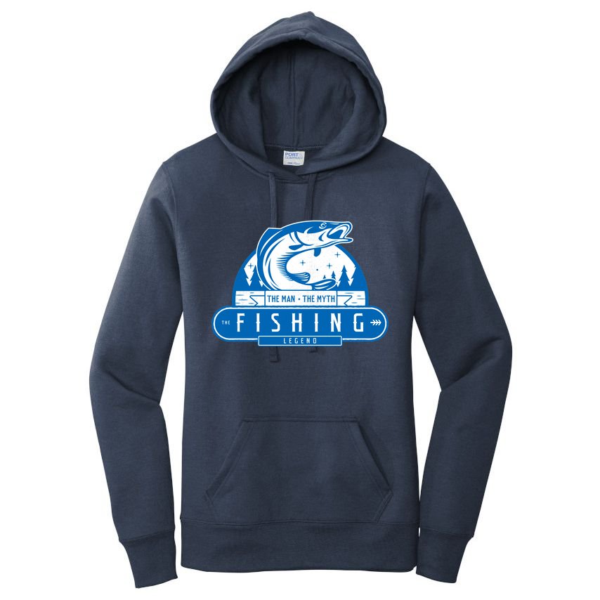 The Man The Myth The Fishing Legend Women's Pullover Hoodie