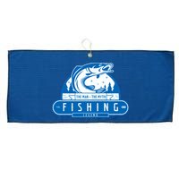 The Man The Myth The Fishing Legend Large Microfiber Waffle Golf Towel