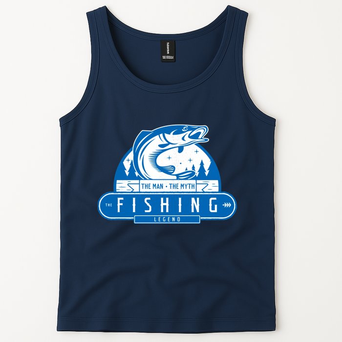 The Man The Myth The Fishing Legend Tank Top