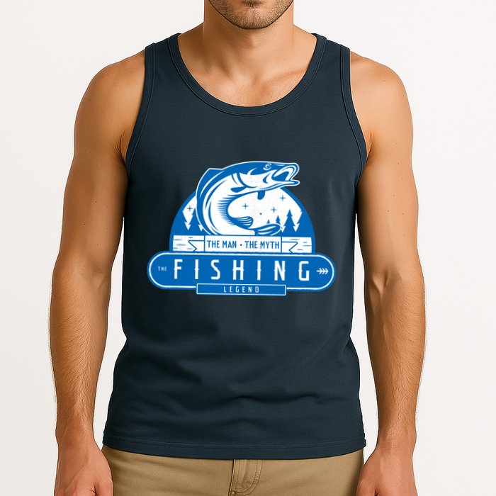 The Man The Myth The Fishing Legend Tank Top