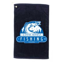 The Man The Myth The Fishing Legend Golf Towel