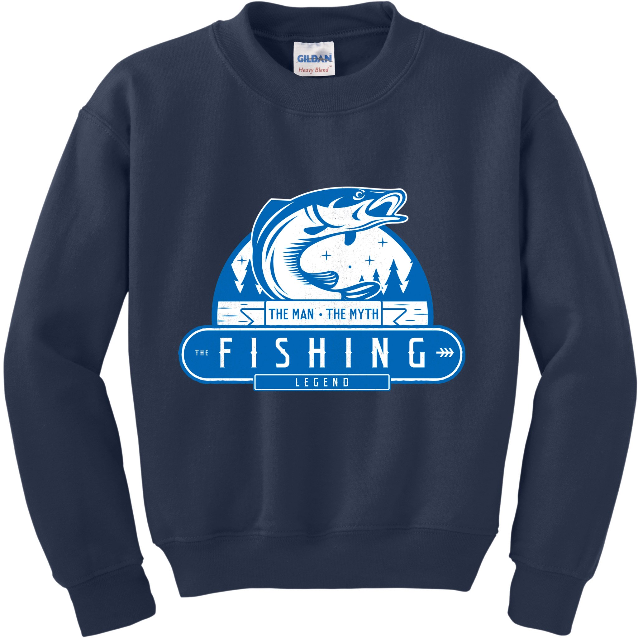 The Man The Myth The Fishing Legend Kids Sweatshirt
