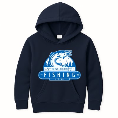 The Man The Myth The Fishing Legend Kids Hoodie