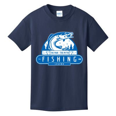 The Man The Myth The Fishing Legend Kids T-Shirt
