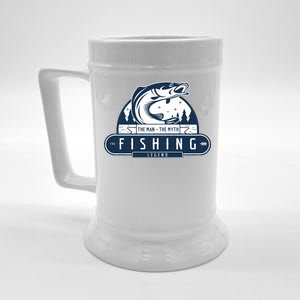 The Man The Myth The Fishing Legend Beer Stein