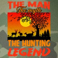 The Man The Myth The Hunting Legend Legacy Tie Dye Trucker Hat