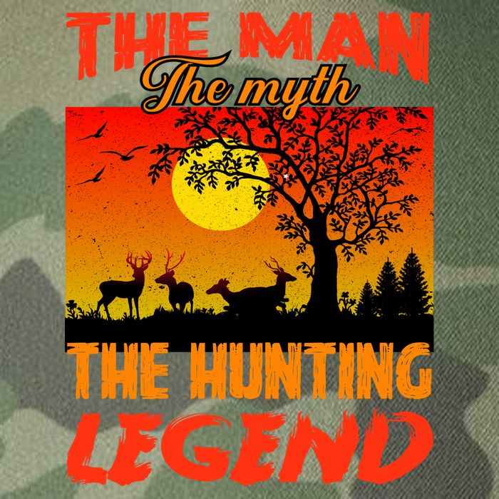 The Man The Myth The Hunting Legend Legacy Tie Dye Trucker Hat