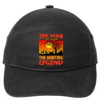 The Man The Myth The Hunting Legend 7-Panel Snapback Hat