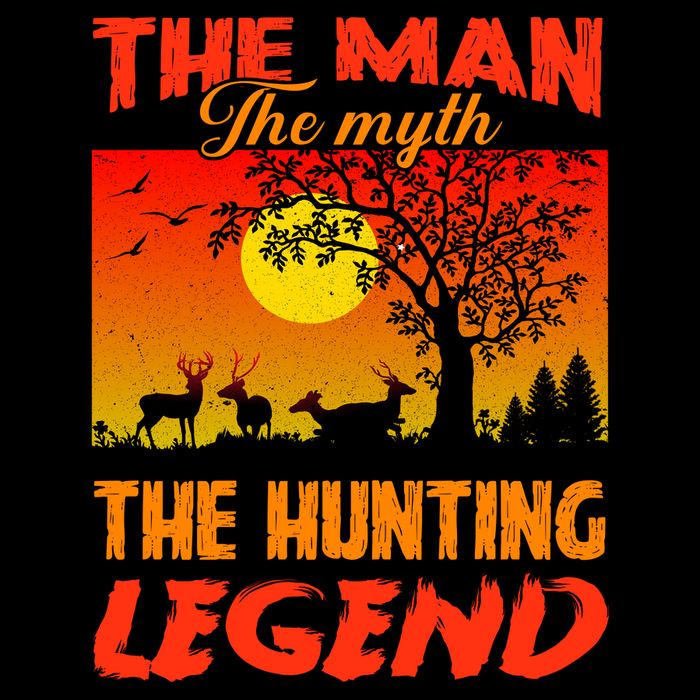 The Man The Myth The Hunting Legend Drawstring Bag