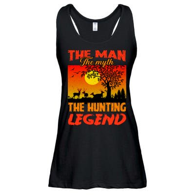 The Man The Myth The Hunting Legend Ladies Essential Flowy Tank