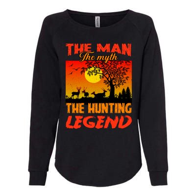 The Man The Myth The Hunting Legend Womens California Wash Sweatshirt