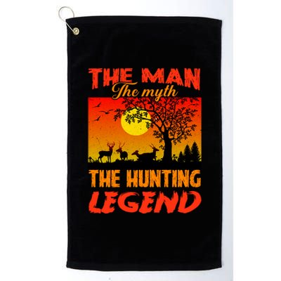 The Man The Myth The Hunting Legend Platinum Collection Golf Towel