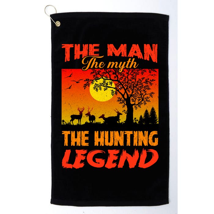 The Man The Myth The Hunting Legend Golf Towel
