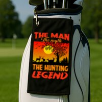 The Man The Myth The Hunting Legend Golf Towel