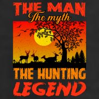 The Man The Myth The Hunting Legend Golf Towel