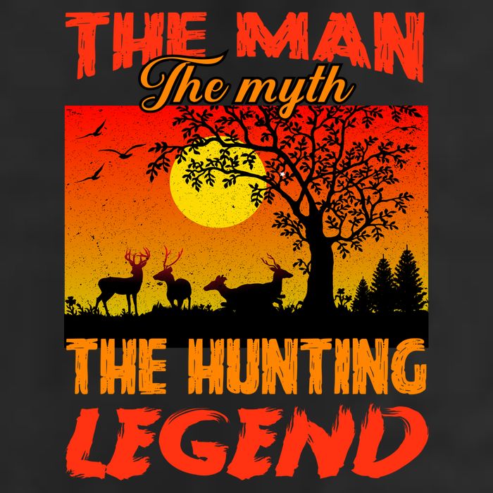 The Man The Myth The Hunting Legend Golf Towel