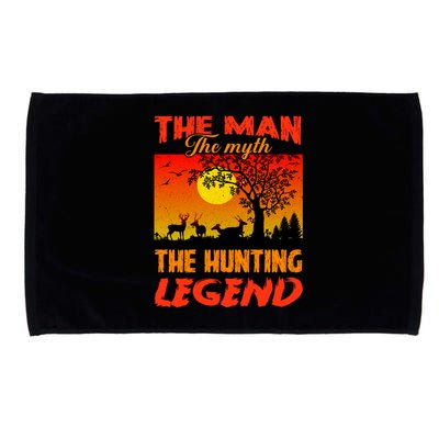 The Man The Myth The Hunting Legend Microfiber Hand Towel