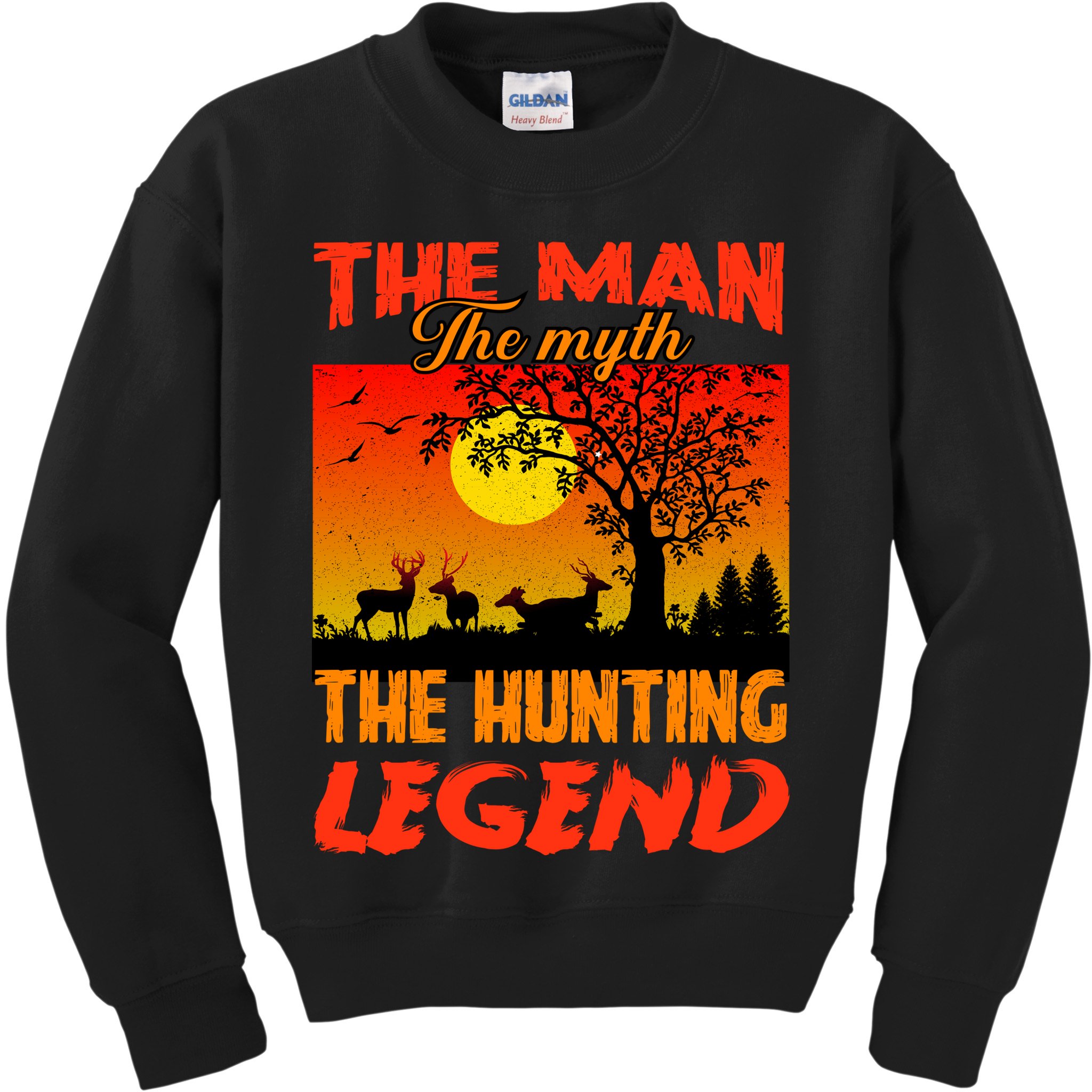 The Man The Myth The Hunting Legend Kids Sweatshirt