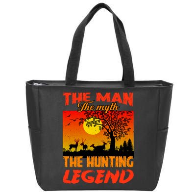 The Man The Myth The Hunting Legend Zip Tote Bag
