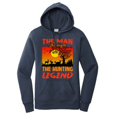 The Man The Myth The Hunting Legend Women's Pullover Hoodie