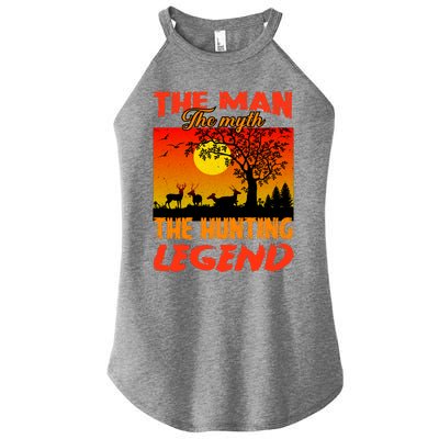 The Man The Myth The Hunting Legend Women's Perfect Tri Rocker Tank