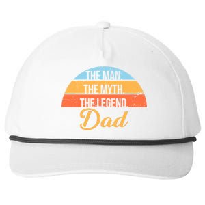 The Man The Myth The Legend Dad Snapback Five-Panel Rope Hat