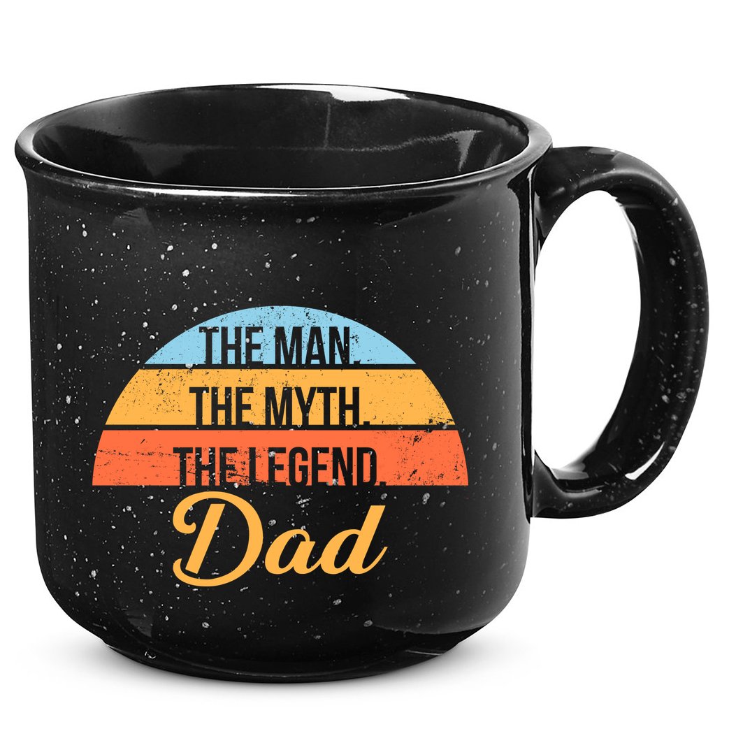 The Man The Myth The Legend Dad 15oz Campfire Ceramic Mug