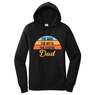 The Man The Myth The Legend Dad Women's Pullover Hoodie