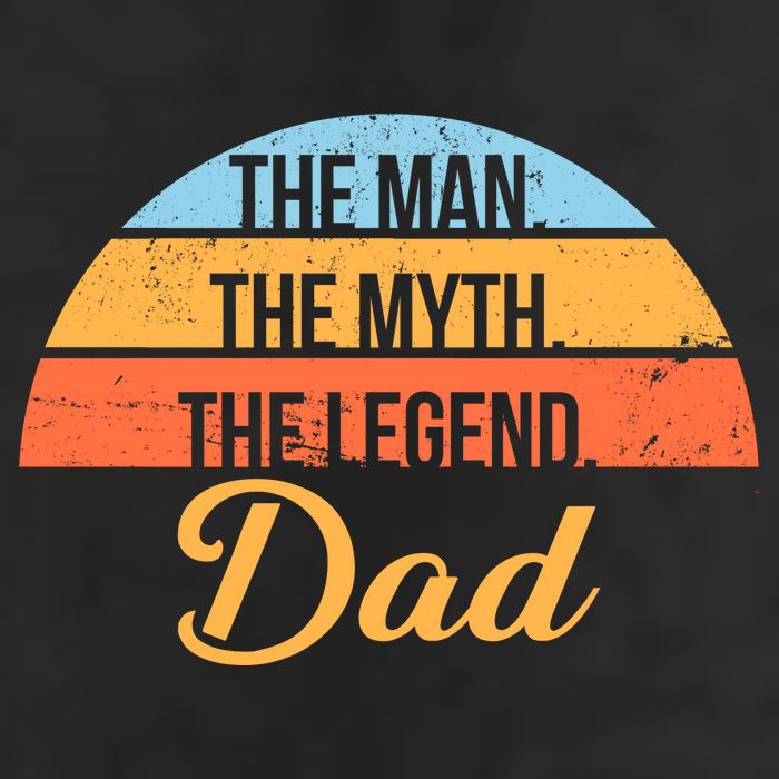 The Man The Myth The Legend Dad Golf Towel