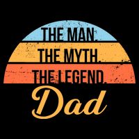 The Man The Myth The Legend Dad Wool Snapback Cap