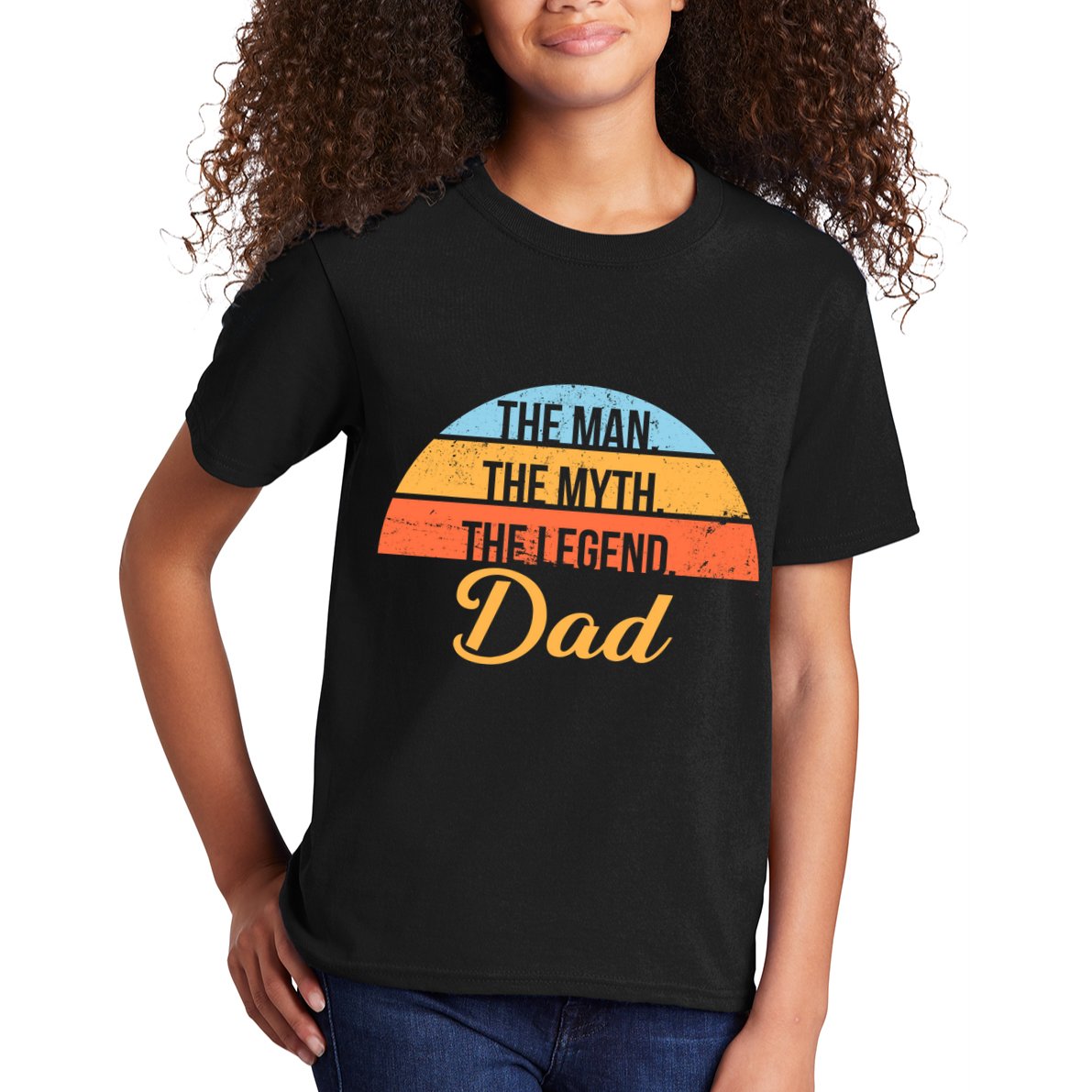 The Man The Myth The Legend Dad Kids T-Shirt