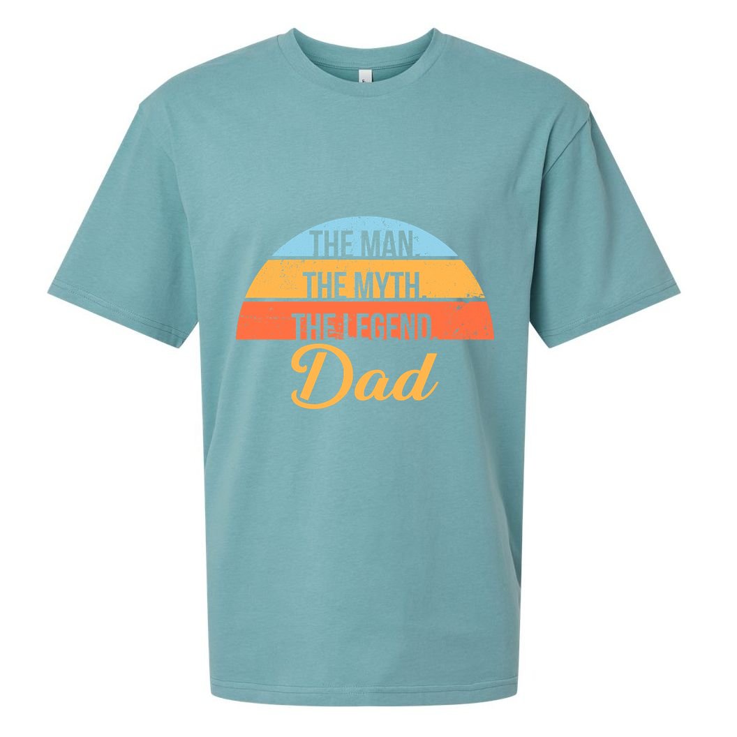 The Man The Myth The Legend Dad Sueded Cloud Jersey T-Shirt