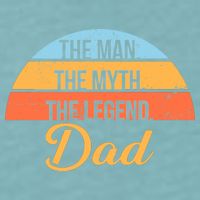 The Man The Myth The Legend Dad Sueded Cloud Jersey T-Shirt