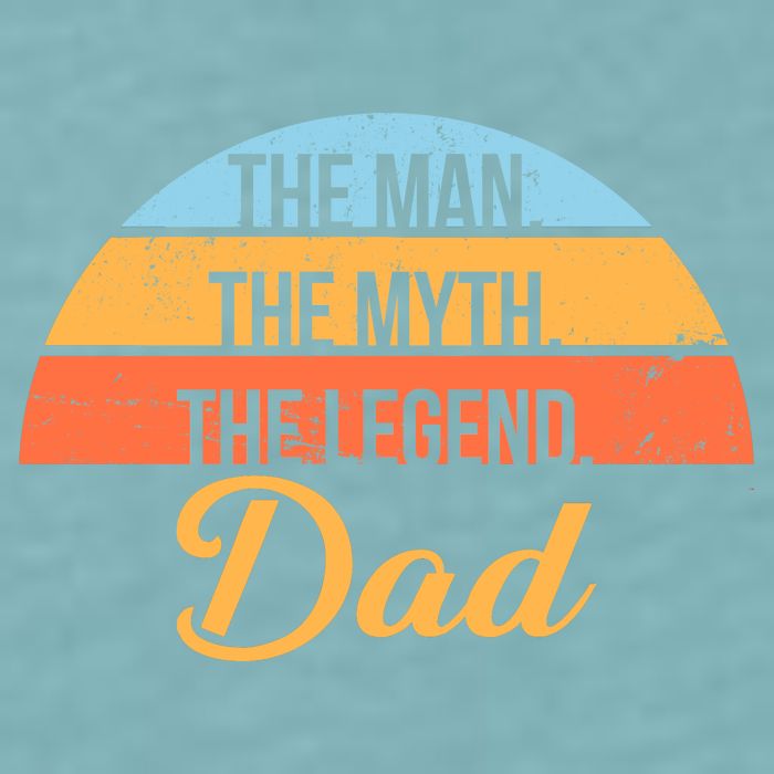 The Man The Myth The Legend Dad Sueded Cloud Jersey T-Shirt
