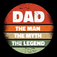 The Man The Myth The Legend Dad Retro Backpack