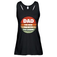 The Man The Myth The Legend Dad Retro Ladies Essential Flowy Tank