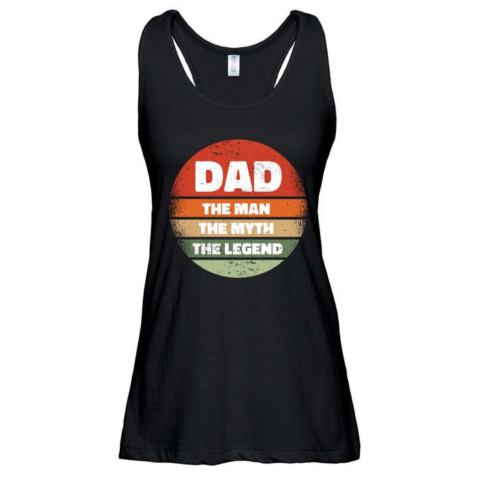 The Man The Myth The Legend Dad Retro Ladies Essential Flowy Tank
