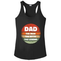 The Man The Myth The Legend Dad Retro Ladies PosiCharge Competitor Racerback Tank