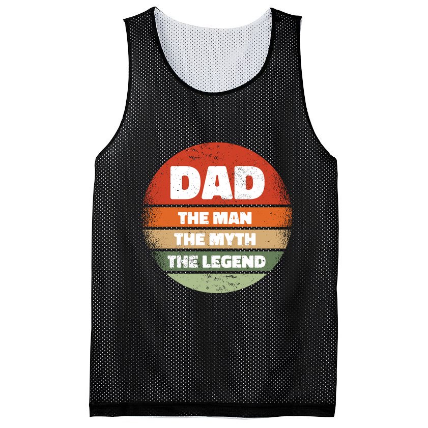 The Man The Myth The Legend Dad Retro Mesh Reversible Basketball Jersey Tank