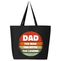 The Man The Myth The Legend Dad Retro 25L Jumbo Tote