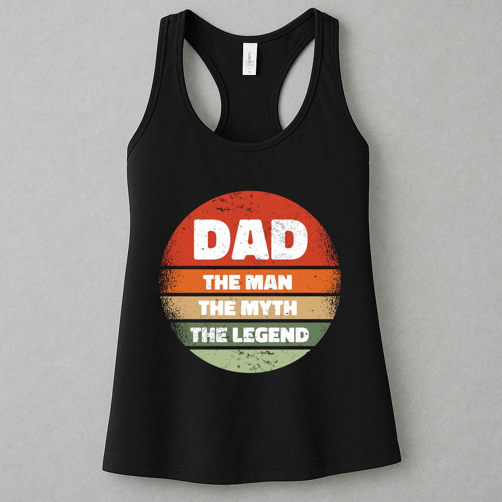 The Man The Myth The Legend Dad Retro Womens Tank Top