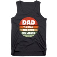 The Man The Myth The Legend Dad Retro Tank Top