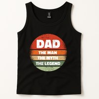 The Man The Myth The Legend Dad Retro Tank Top