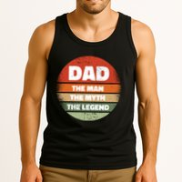 The Man The Myth The Legend Dad Retro Tank Top