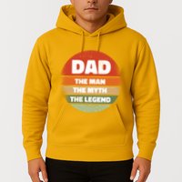 The Man The Myth The Legend Dad Retro Hoodie